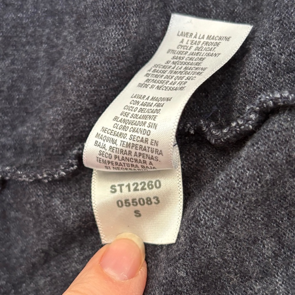 Splendid Star Print Zip Up Hoodie Hooded Sweatshirt Size Small Navy Blue White - Picture 13 of 13